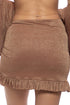 Luli Fama Cosita Buena Ruffle Sarong Mini Skirt